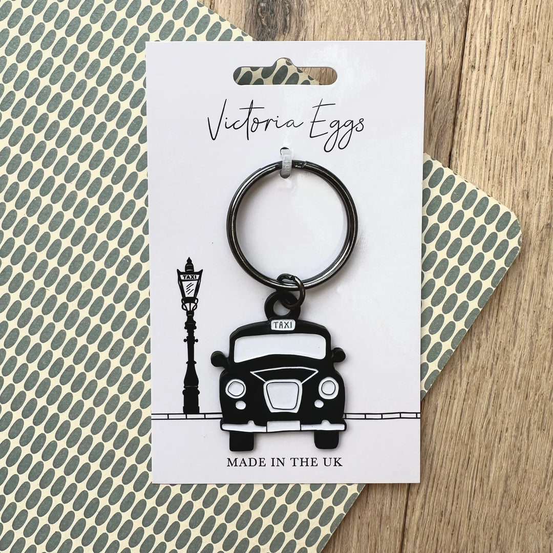 Black Taxi Keyring