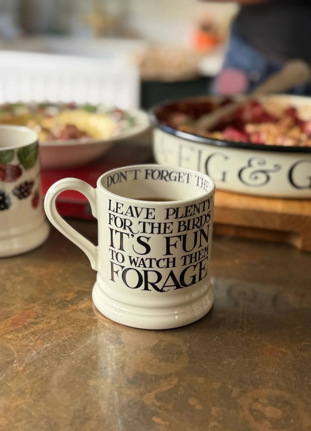 Black Toast Blackberry 1/2 Pint Mug