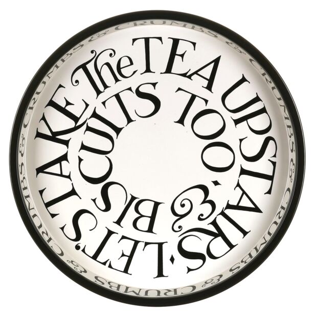 Black Toast Deepwell Tin Tray