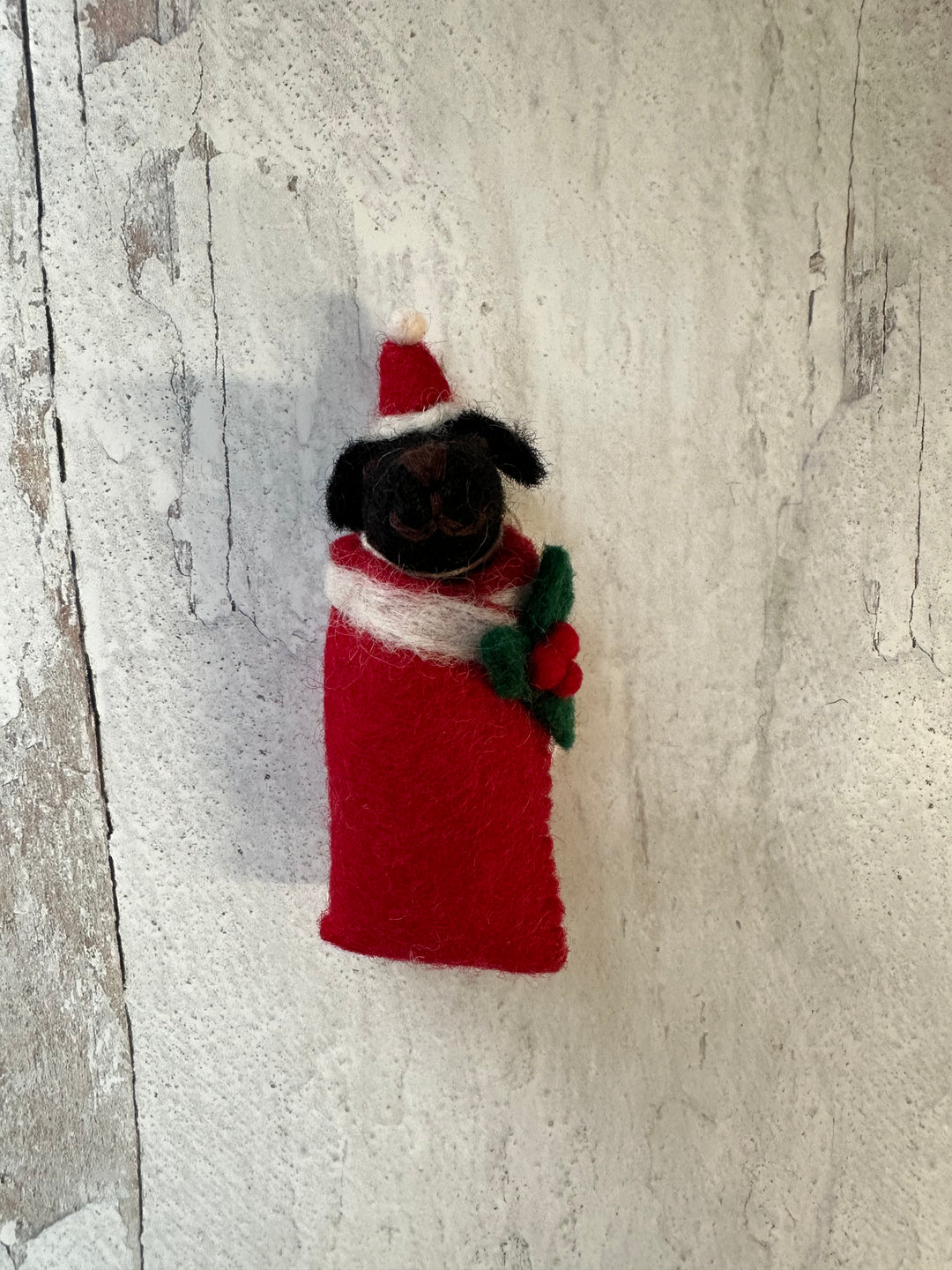 Swaddling Puppies Felt Decoration
