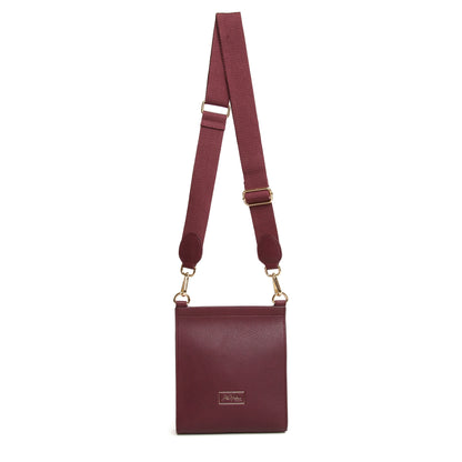 Bloomsbury Crossbody Bag by Alice Wheeler London-- Berry