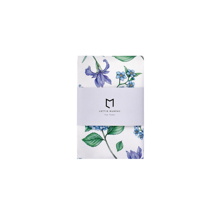Blue Bloom Tea Towel