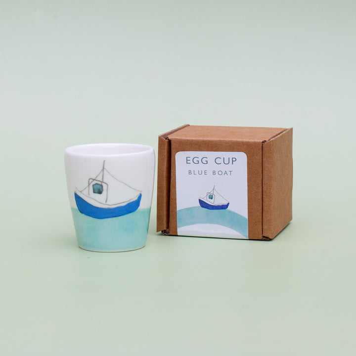 Blue Boat Egg Cup