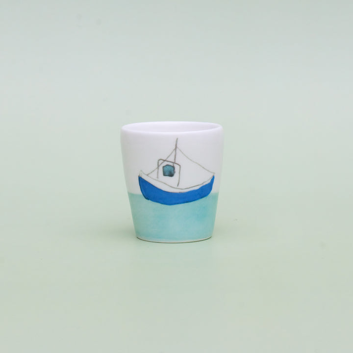 Blue Boat Egg Cup