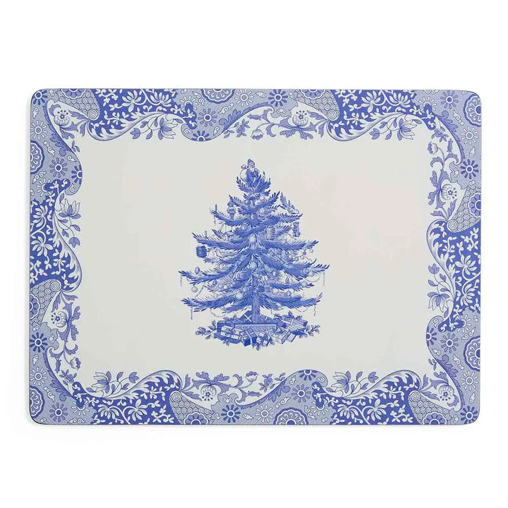 Spode Blue Italian Christmas Placemats Set of 4