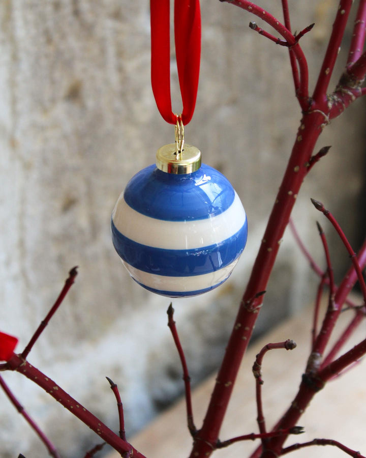 Cornishware Mini Striped Baubles