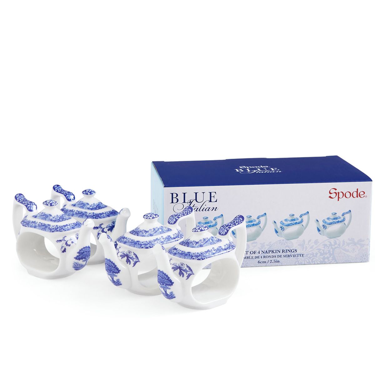 Spode Blue Italian Napkin Rings The Bee s Knees British Imports