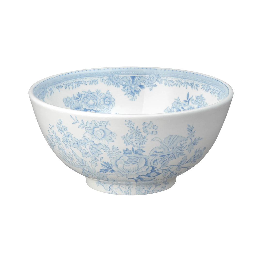 Blue Asiatic Pheasants Medium Footed Bowl