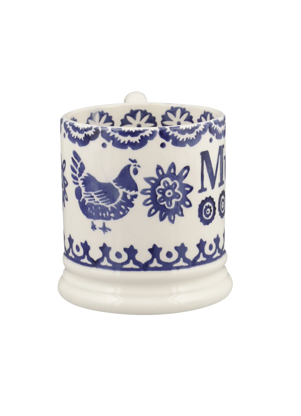 Blue Hen & Border Mum 1/2 Pint Mug