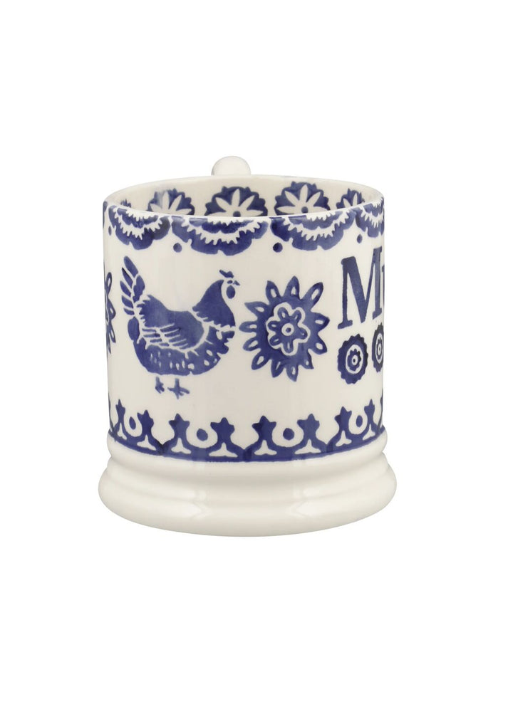 Blue Hen & Border Mum 1/2 Pint Mug
