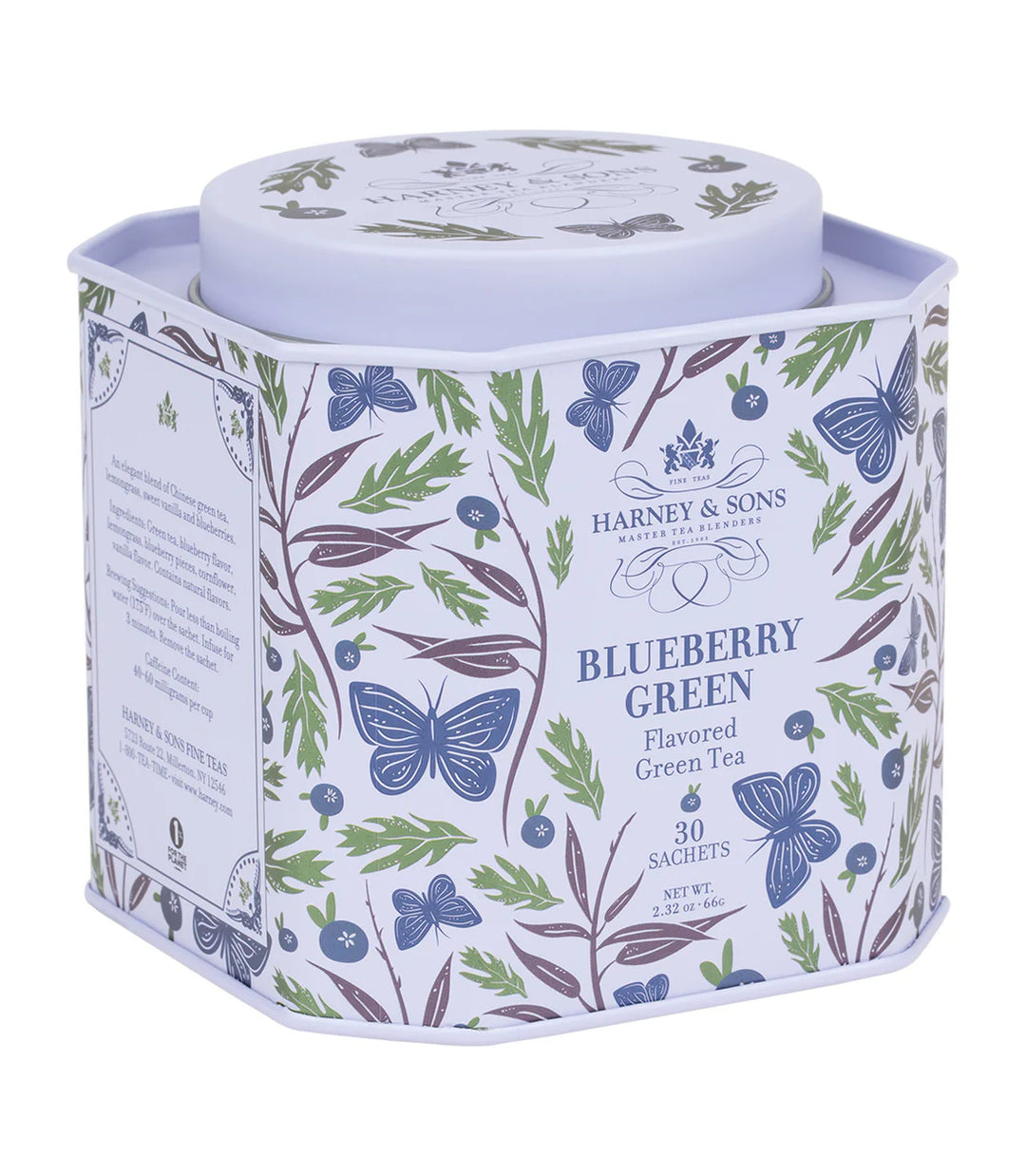 Harney & Sons Blueberry Green Tea - HRP - 30 Sachets