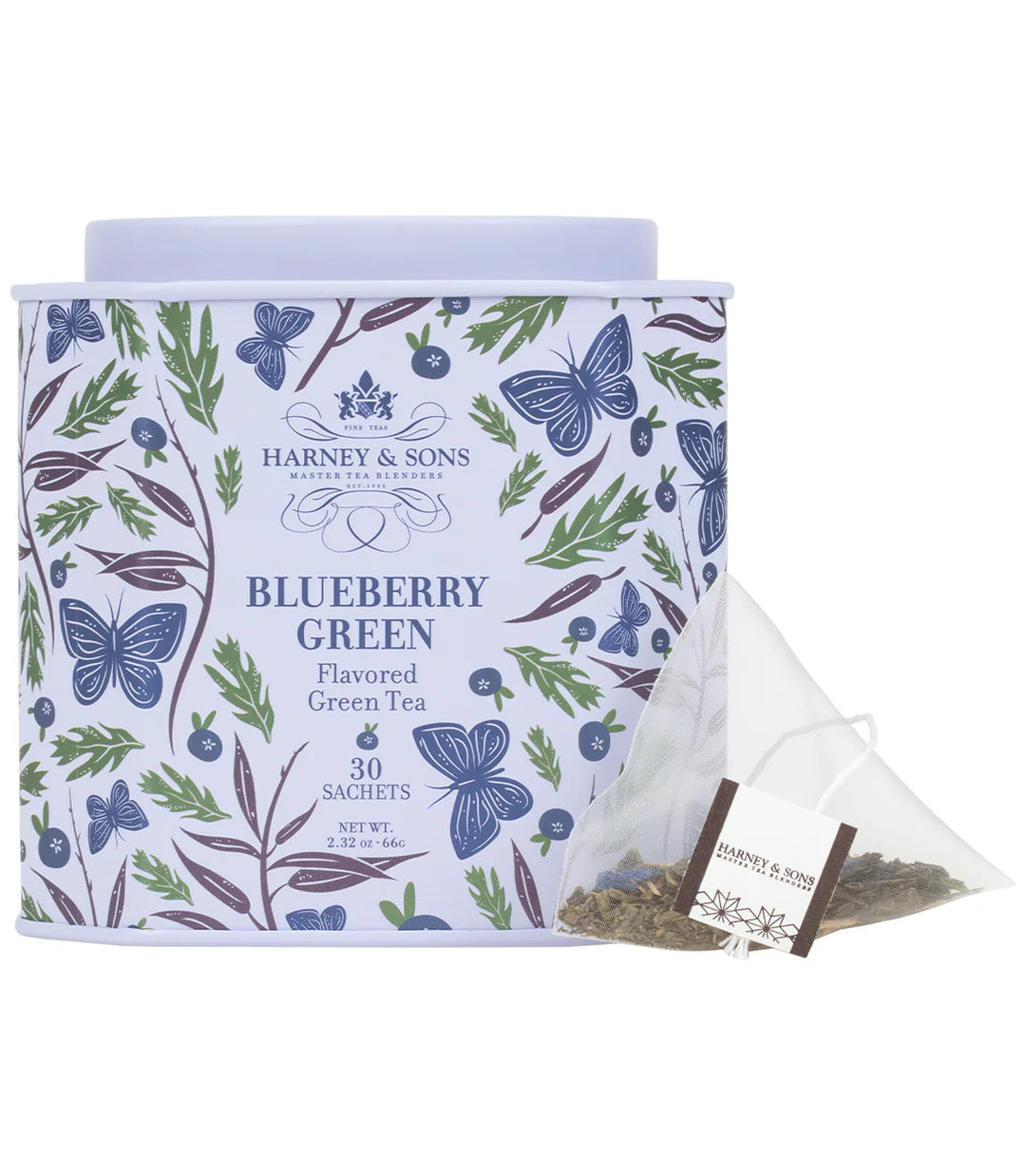 Harney & Sons Blueberry Green Tea - HRP - 30 Sachets