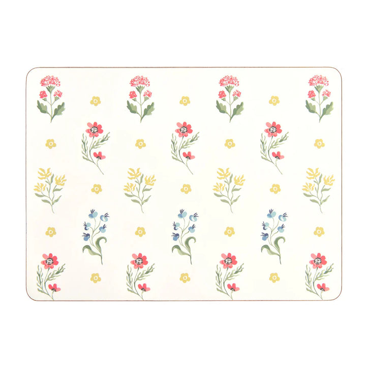 Boho Floral Set of 4 Placemats