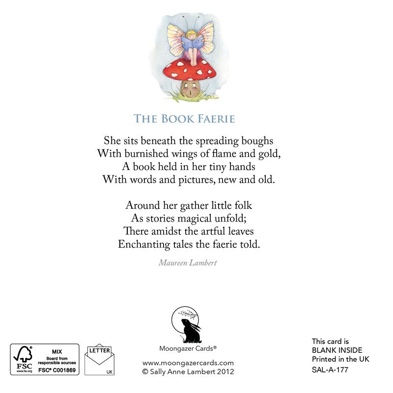 The Book Faeire Greeting Card
