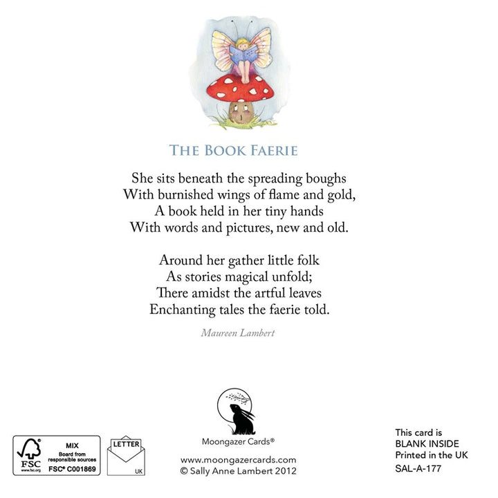 The Book Faeire Greeting Card