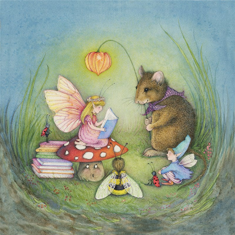The Book Faeire Greeting Card