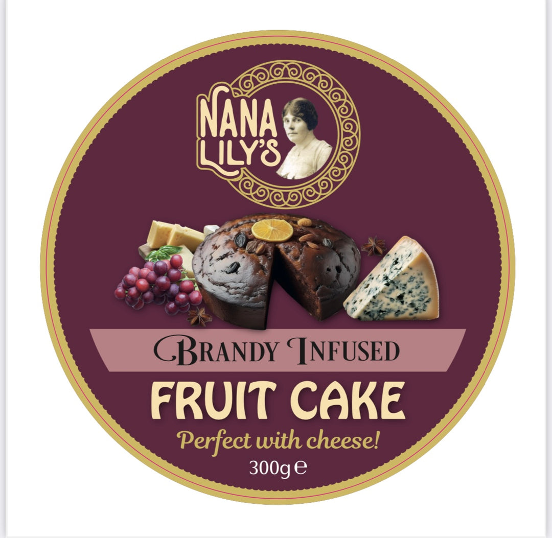 Nana Lily's Small Brandy Infused Fruit Cake 300g