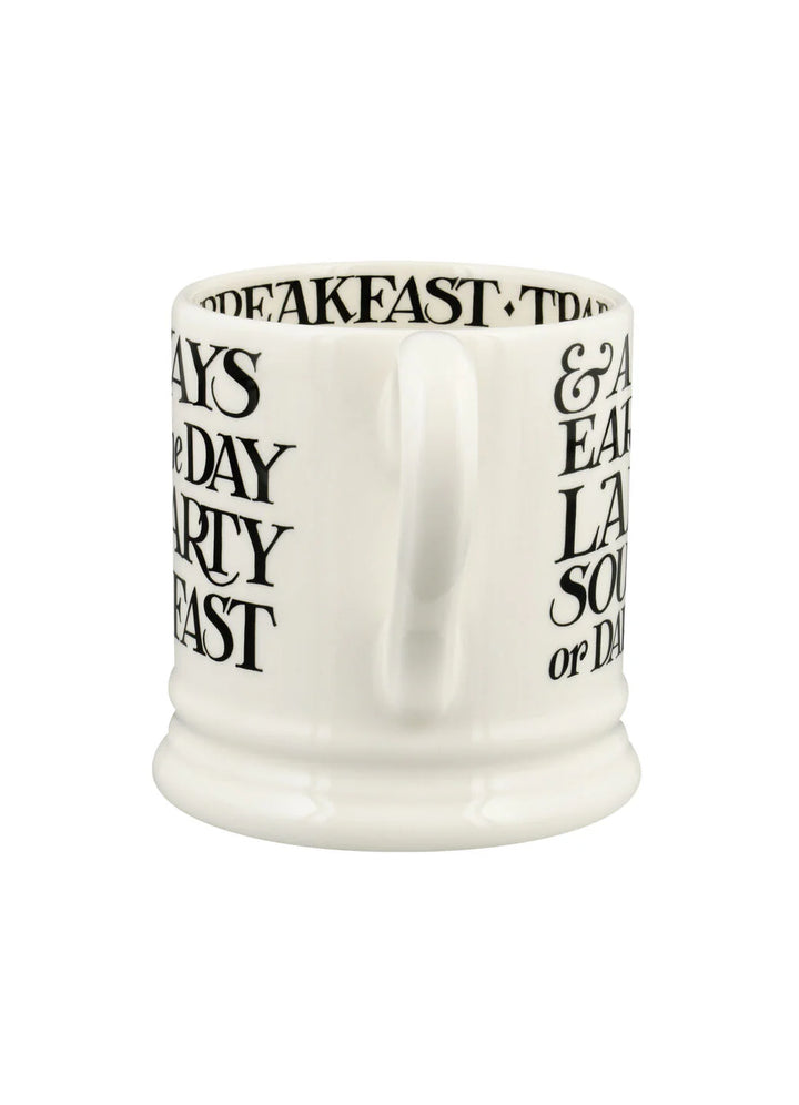 Black Toast Breakfast Tea 1/2 Pint Mug