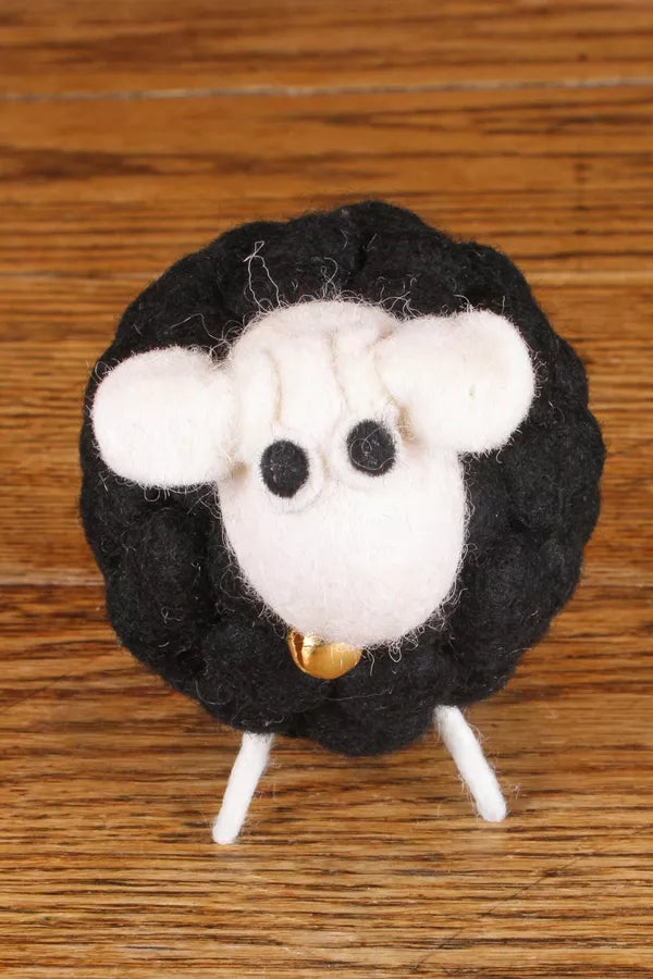 Brenda The Black Sheep Felt Sheep