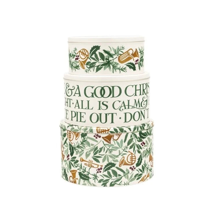 Bring In The Green Set of 3 Round Cake Tins