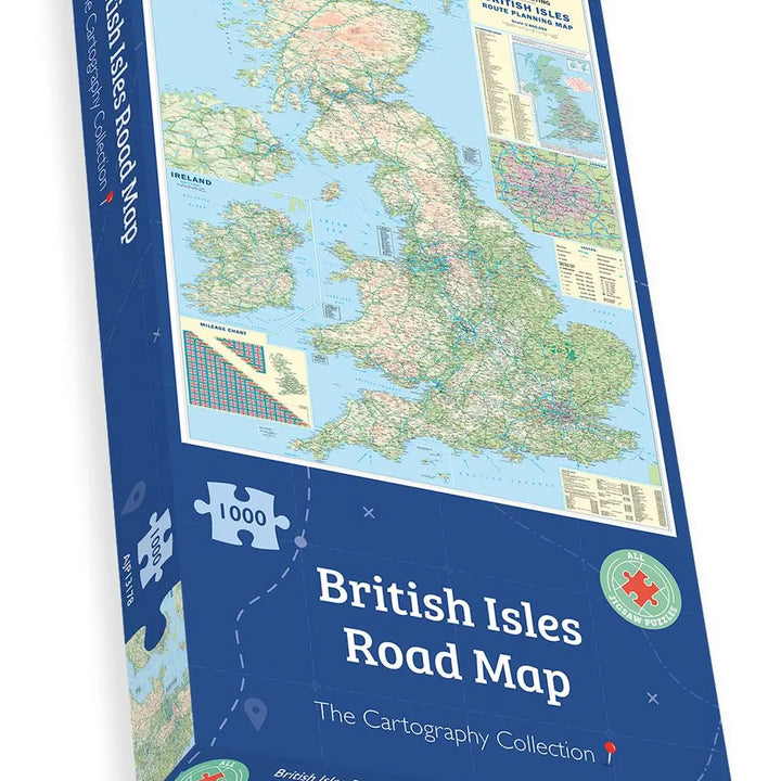 British Isles Road Map 1000 Piece Jigsaw Puzzle