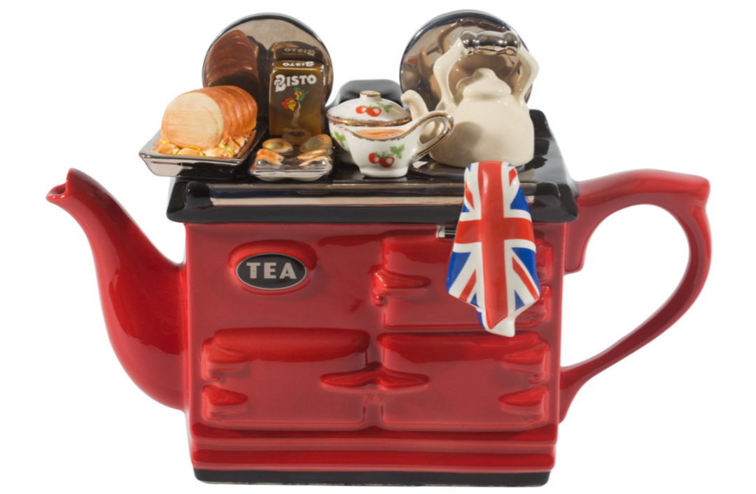 British Roast Dinner Large Aga Teapot - Red