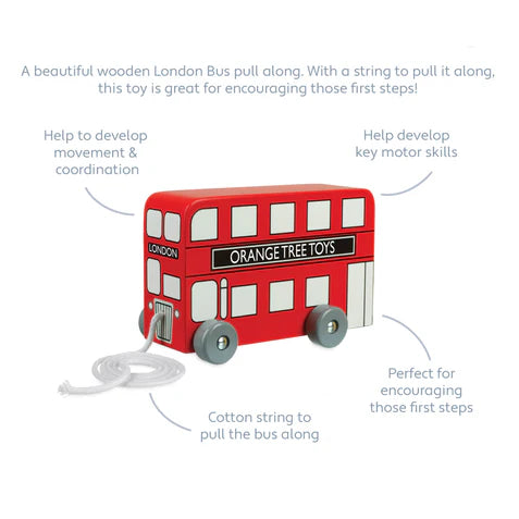 London Bus Pull Along Toy