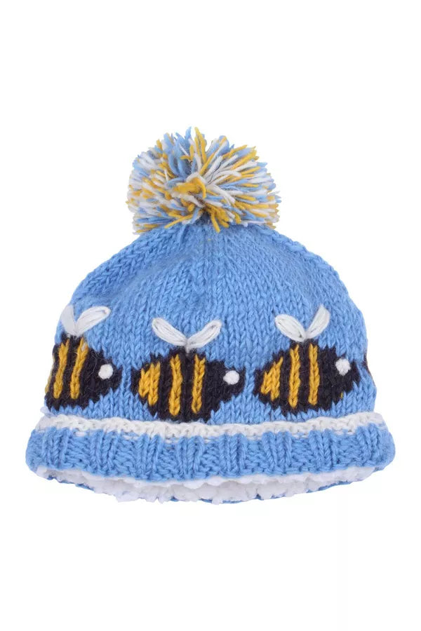 Kids Animal Bobble Hat - Bumblebee