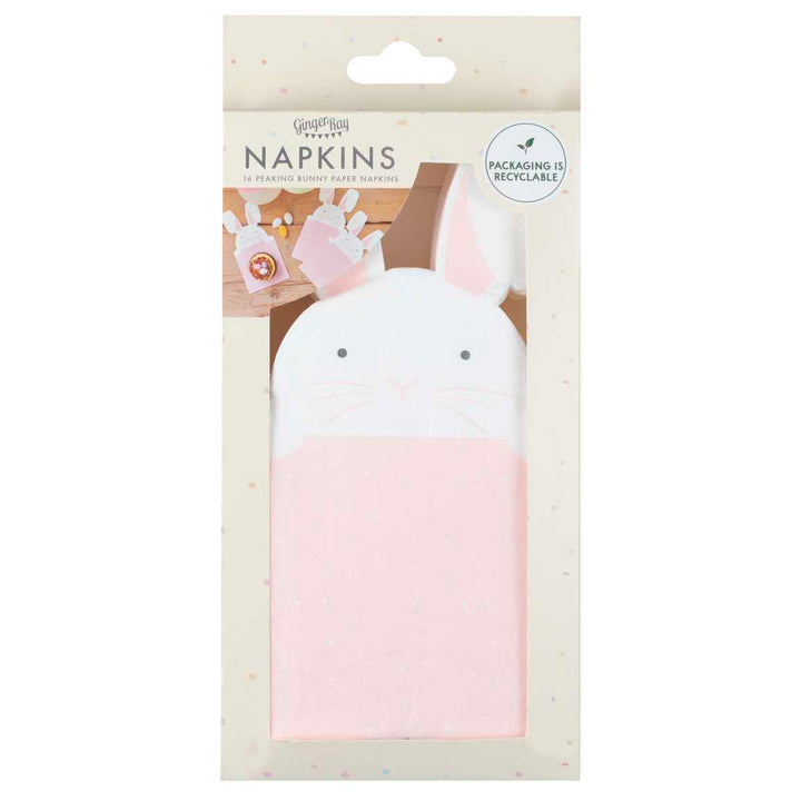 Peeking Bunny Easter Napkins