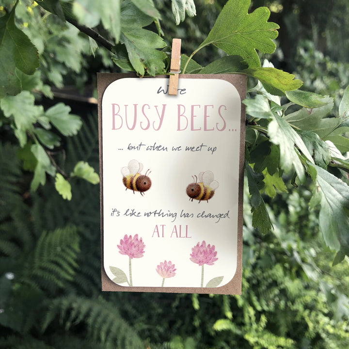 Busy Bees Keepsake Card