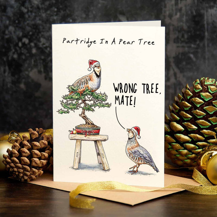Partridge in a Pear Tree Christmas Greetings Card