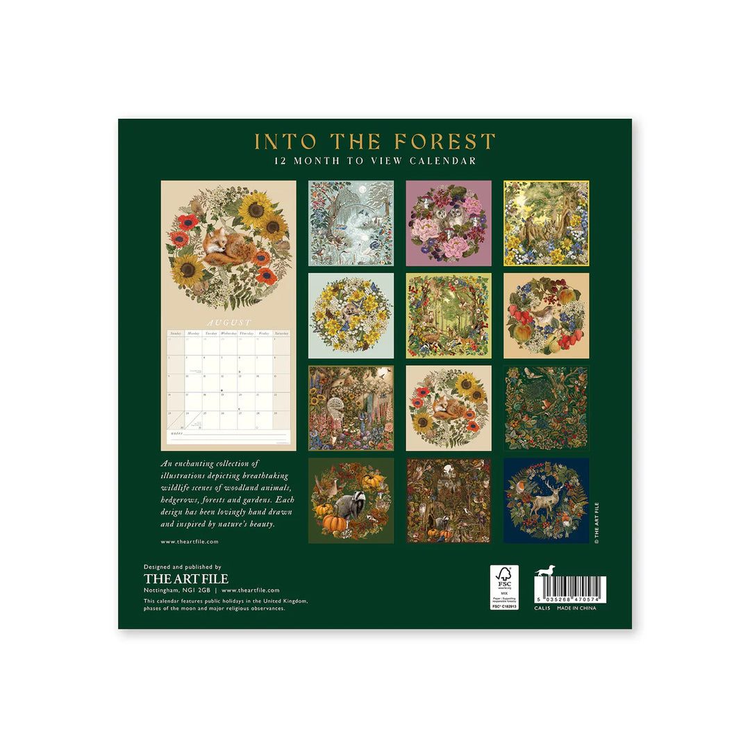 Into the Forest 2026 12-Month Wall Calendar