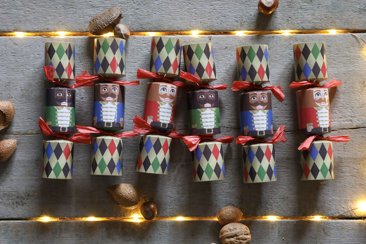 Mini Nutcracker 6in Christmas Crackers Box of 6