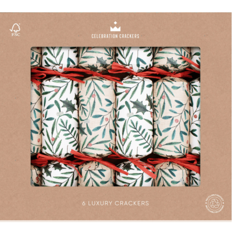 Rustic Foliage Crackers Box of 6