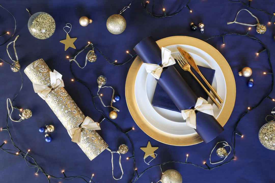 Gilded Azure 13in Luxury Crackers Box of 6