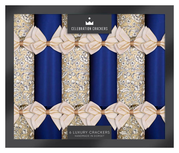 Gilded Azure 13in Luxury Crackers Box of 6