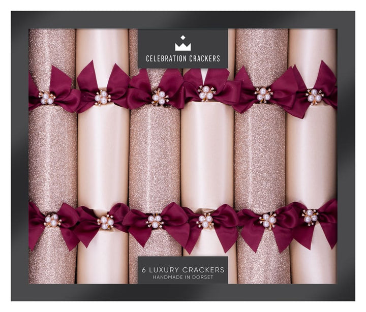 Ruby Splendor 13in Luxury Crackers Box of 6