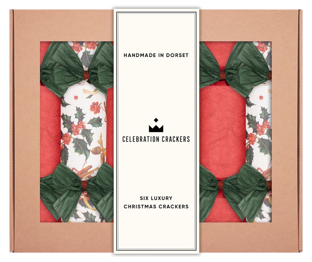 Cinnamon Rouge 13in Luxury Crackers Box of 6
