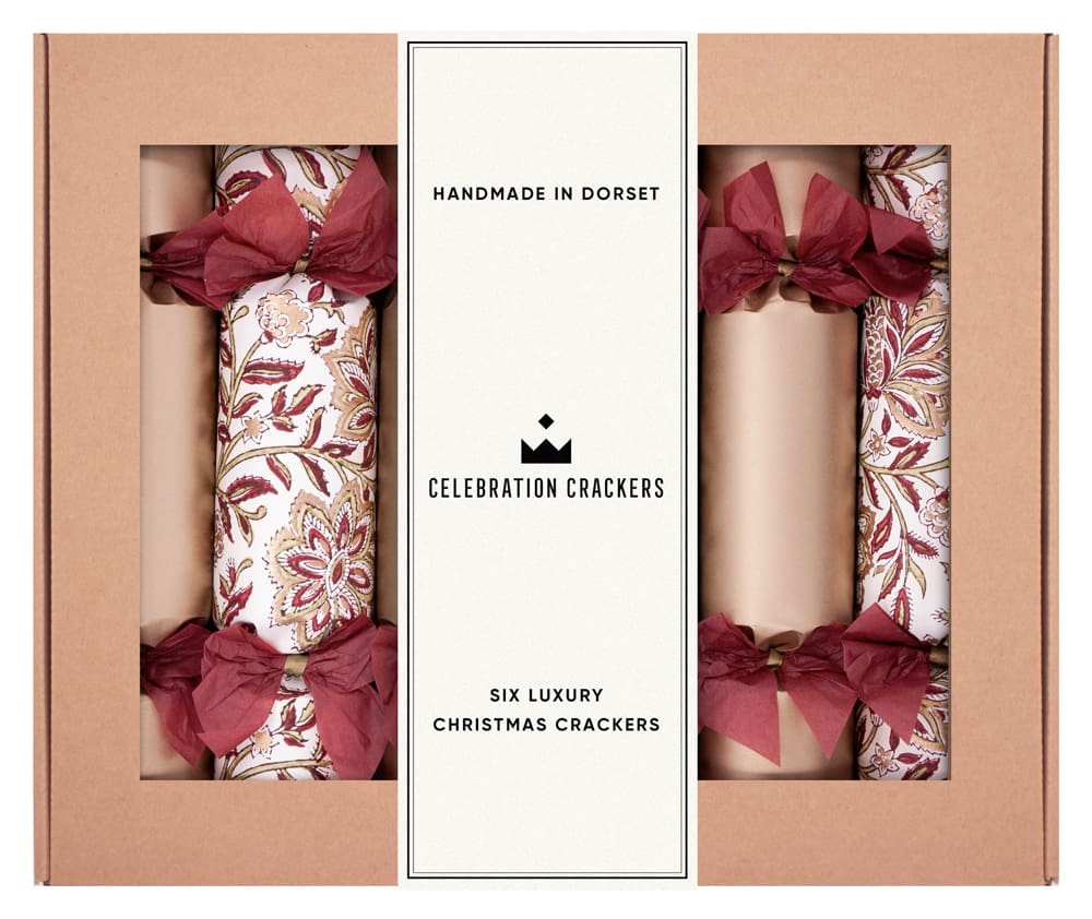 Burgundy Bouquet 13in Luxury Crackers Box of 6
