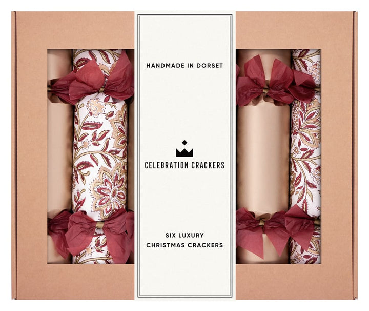 Burgundy Bouquet 13in Luxury Crackers Box of 6