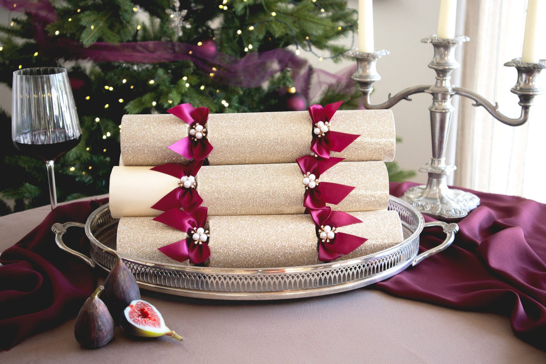 Ruby Splendor 13in Luxury Crackers Box of 6