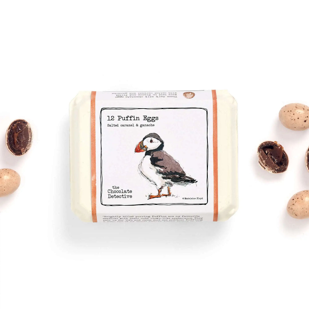 12 Puffin Eggs by The Chocolate Detective