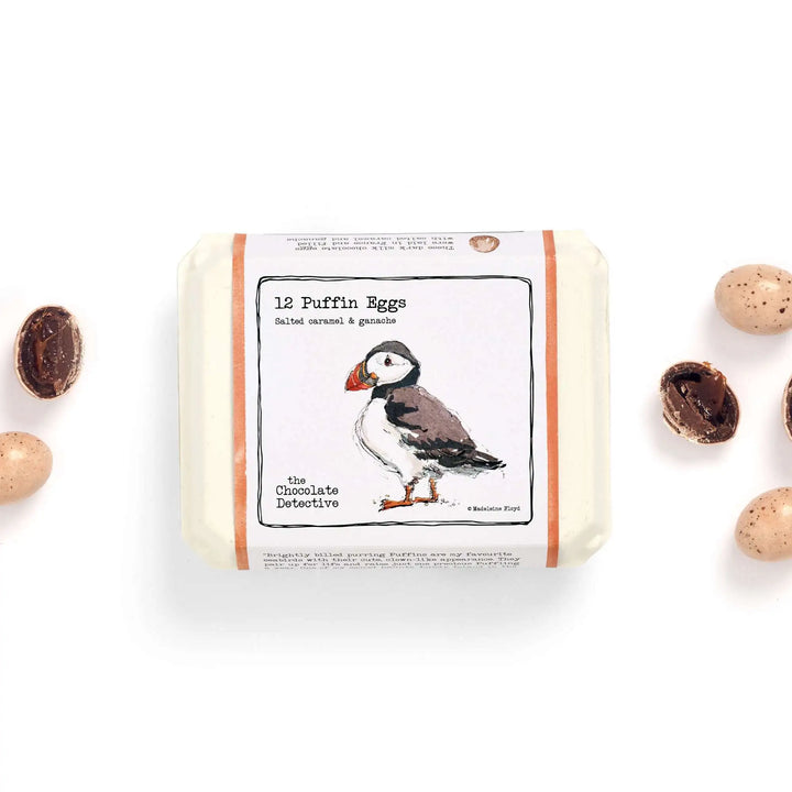 12 Puffin Eggs by The Chocolate Detective