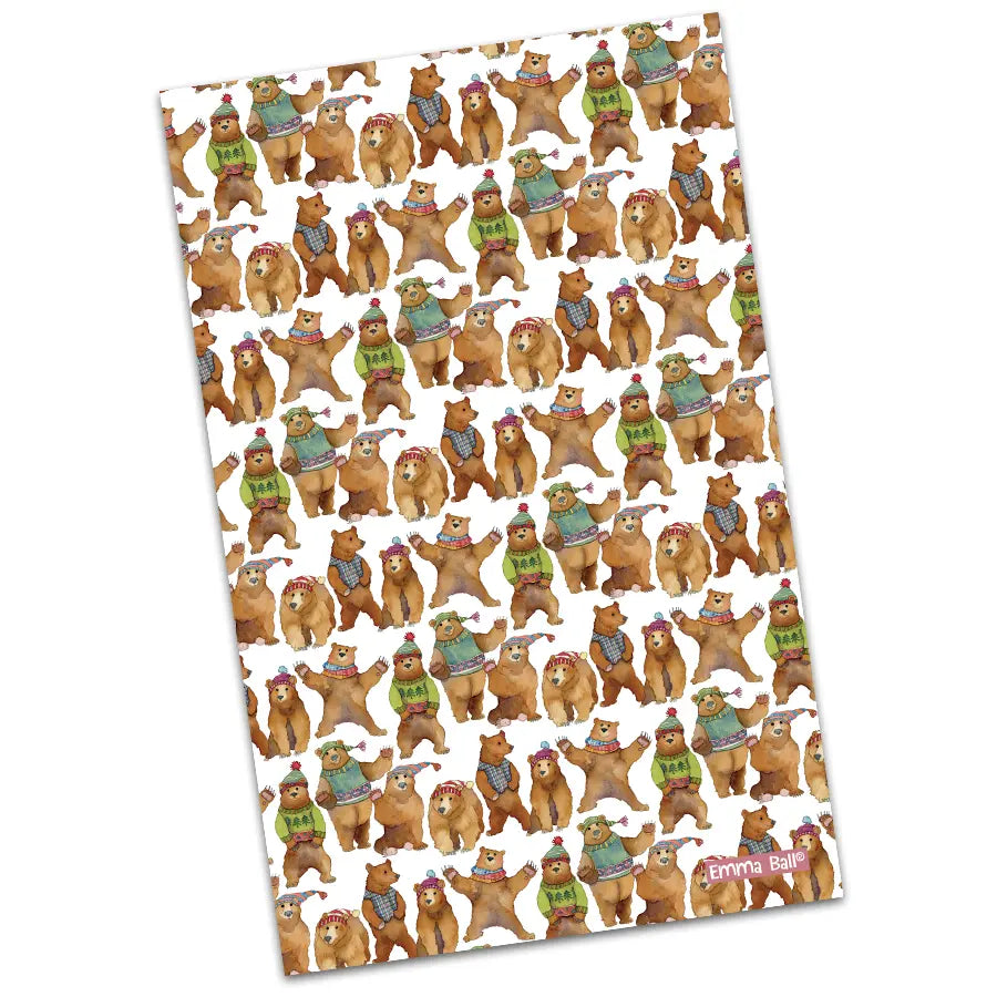Woolly Bears Tea Towel