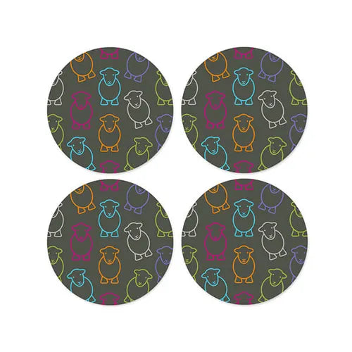 Herdy Melamine Marra Set of 4 Coasters- Boxed
