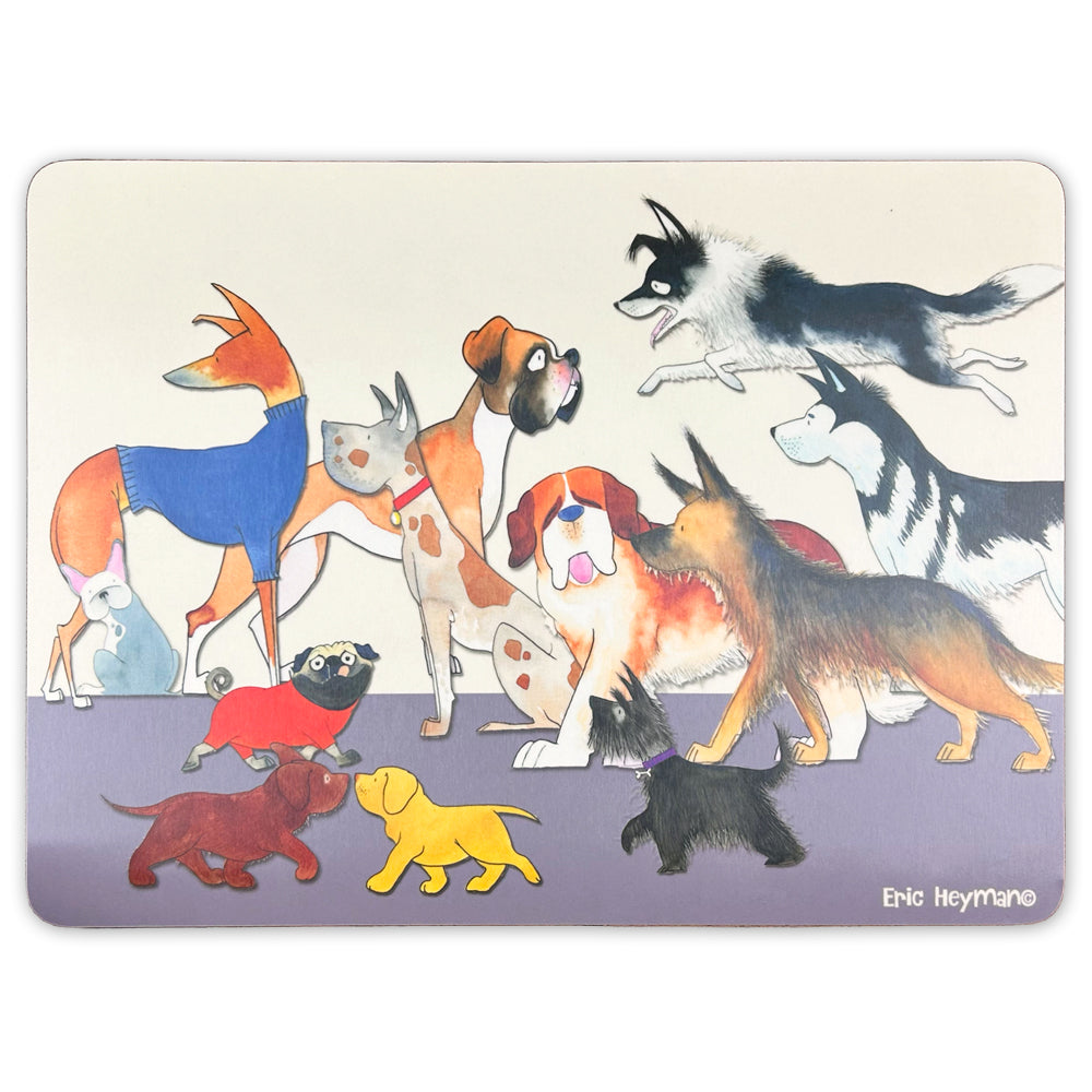 Paw Club Placemat-Purple