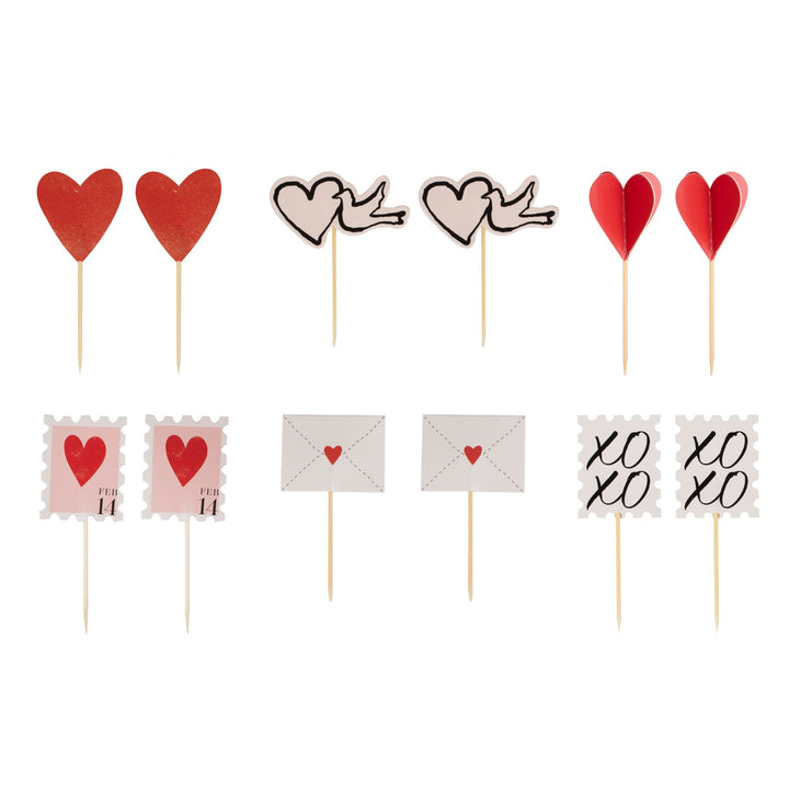 Valentines Cupcake Toppers