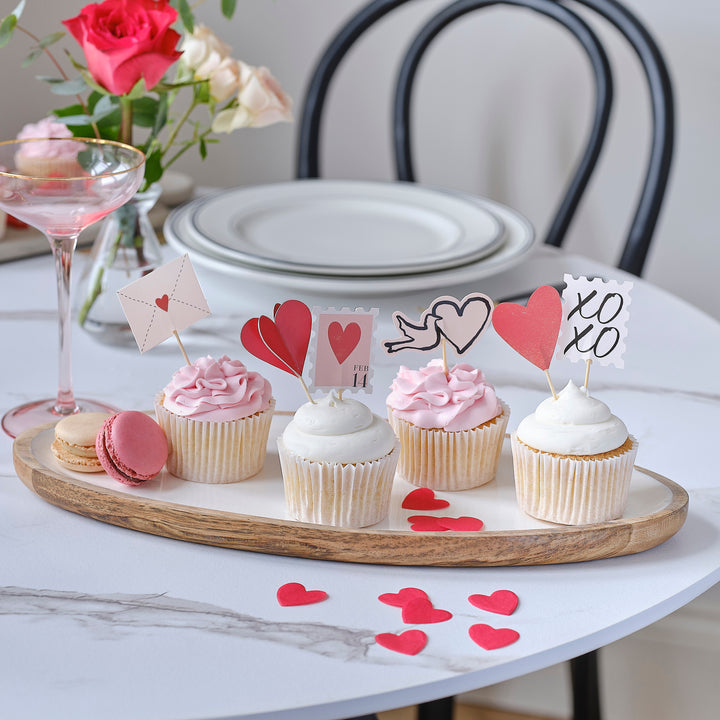 Valentines Cupcake Toppers