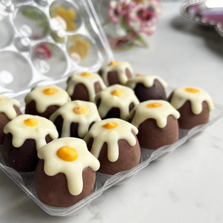 12 Caramel-Filled Chocolate Quail Eggs