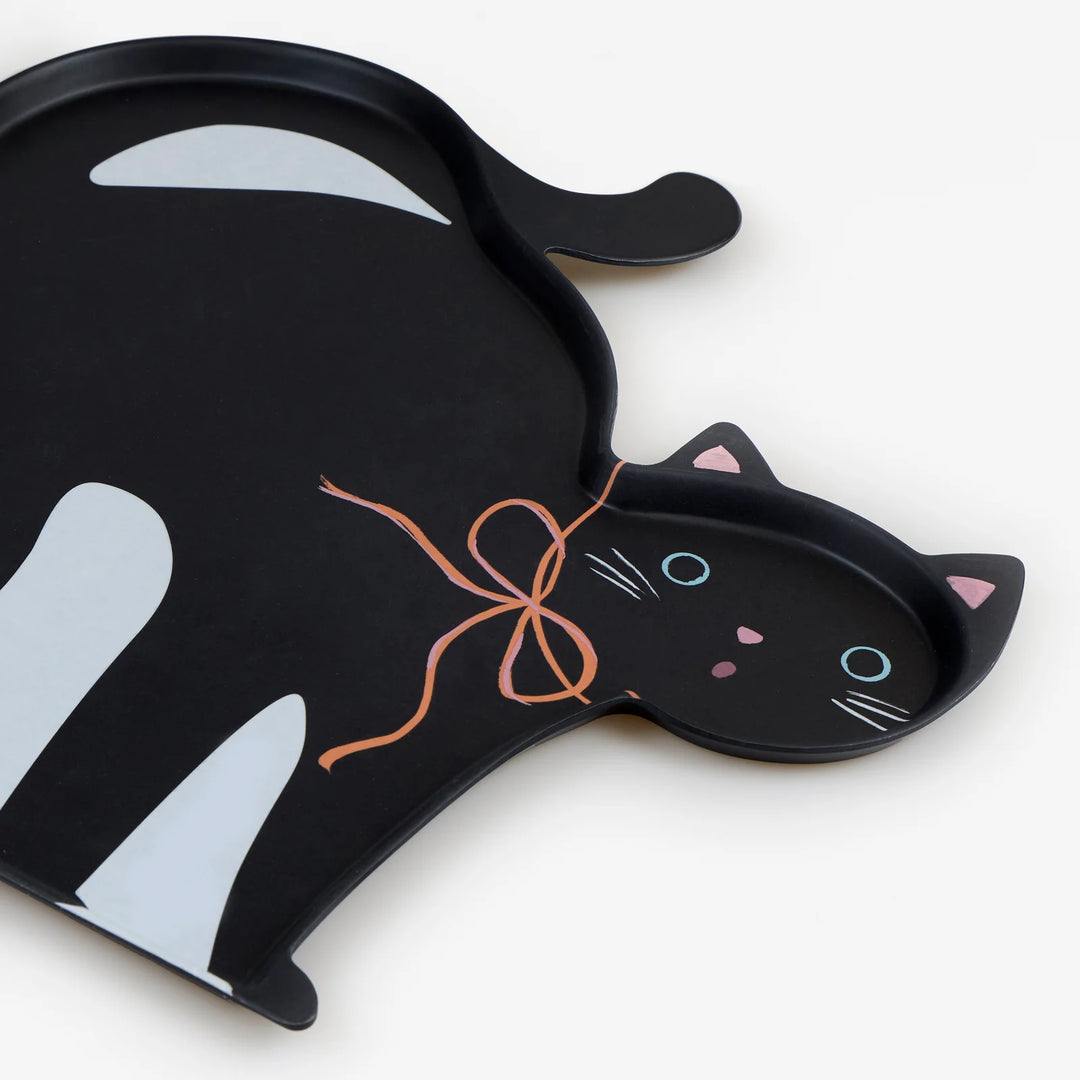 Halloween Cat Shaped Reusable Platter